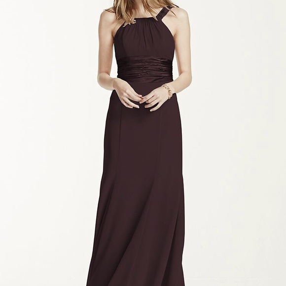 David's Bridal Dresses & Skirts - LAST CHANCE 💫 Chiffon & charmeuse gown